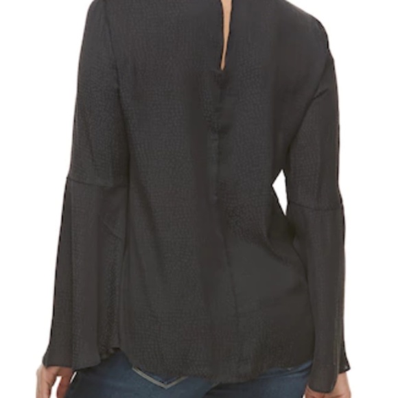 Women's Jennifer Lopez Lace-Up Choker Neck Top - Picture 4 of 4